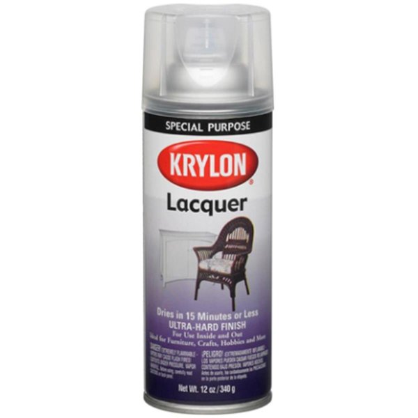 Krylon 12 oz Gloss Laquer Spray Paint, Clear KR44626